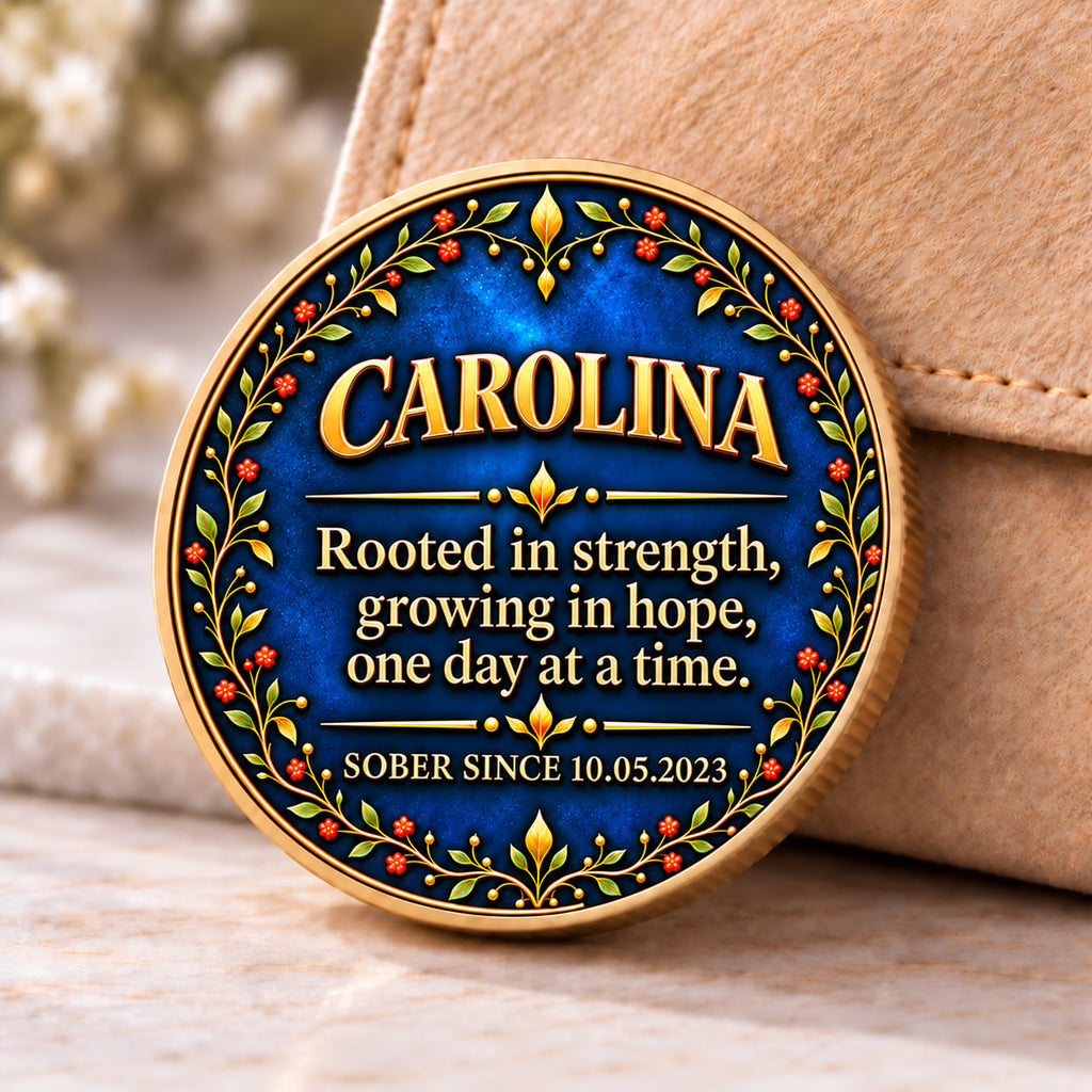 Custom Tree of Life Sobriety Coin